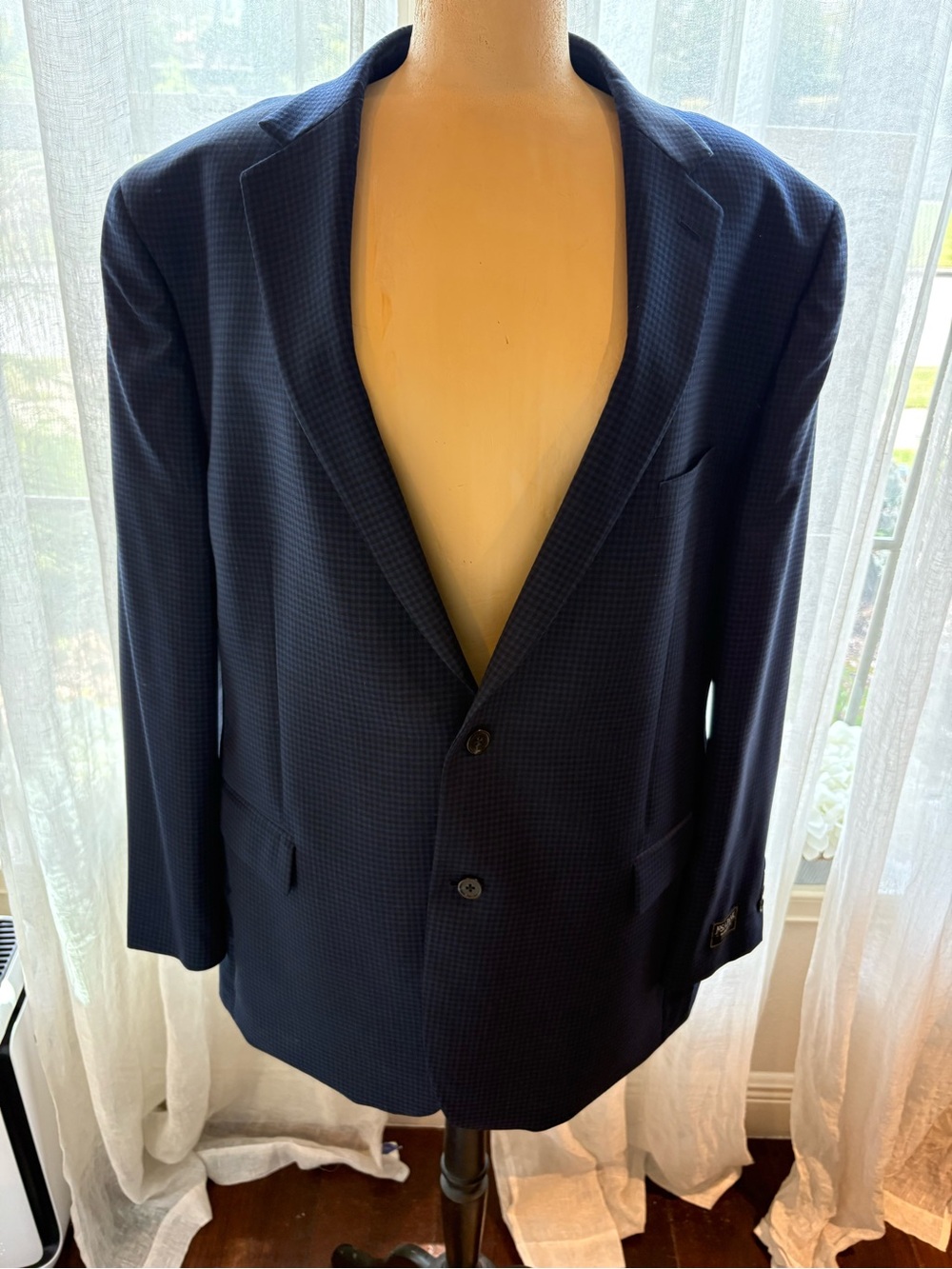 Jos. A. Bank Men's Dark Navy Check Sport Coat